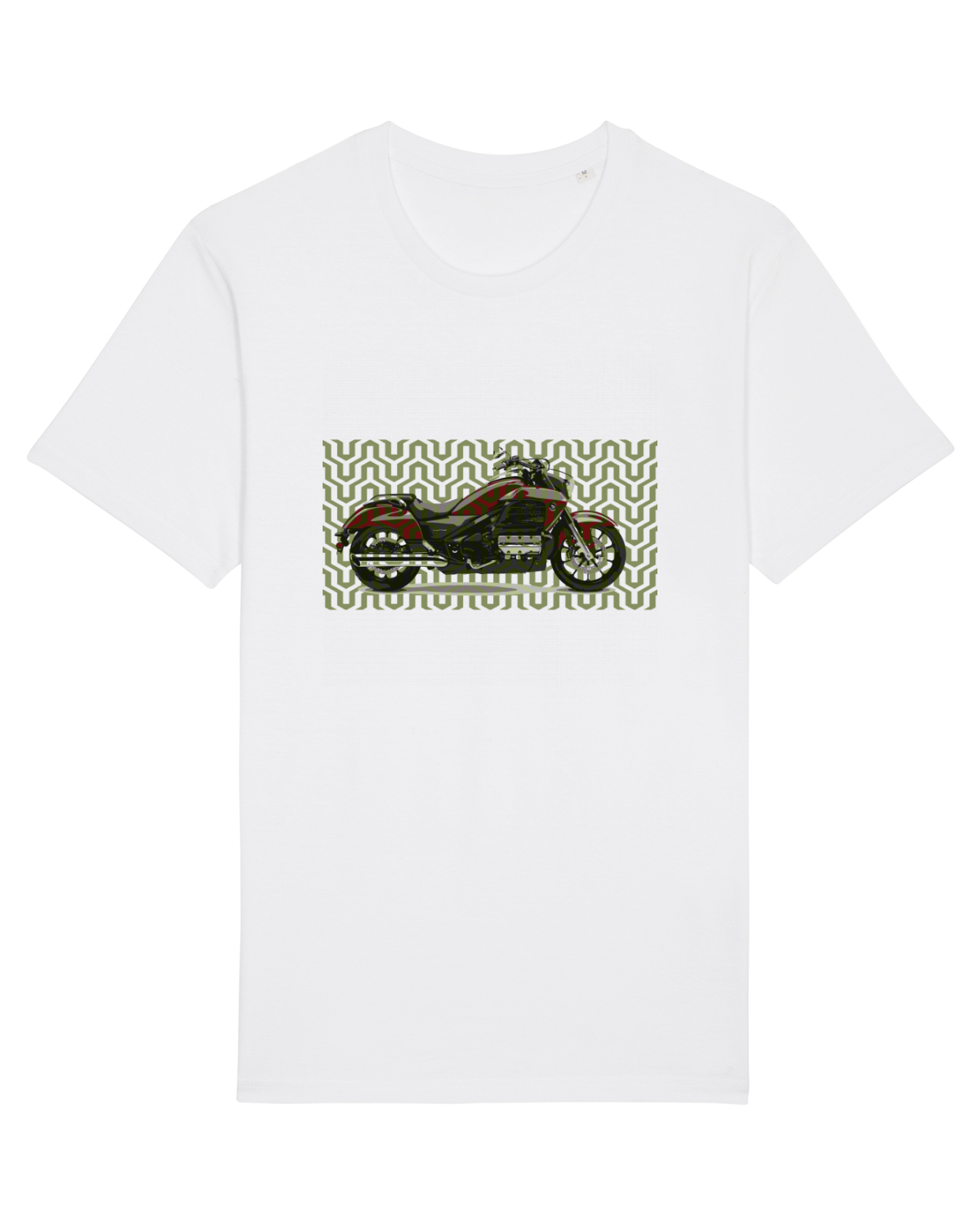 Tricou mânecă scurtă Unisex Rocker White