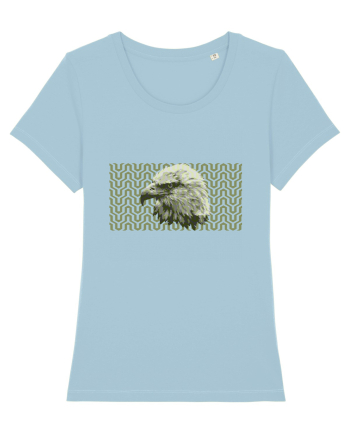 Pattern with Eagle Sky Blue