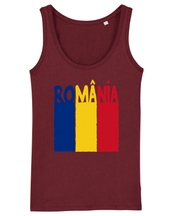 Romania Tricolor Burgundy