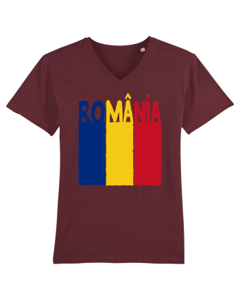 Romania Tricolor Burgundy