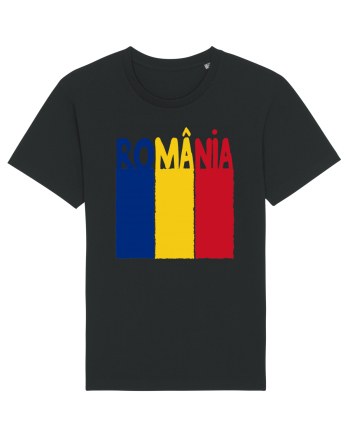 Romania Tricolor Black