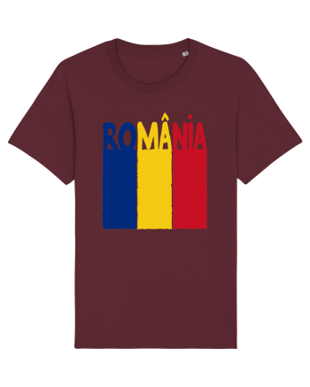 Romania Tricolor Burgundy