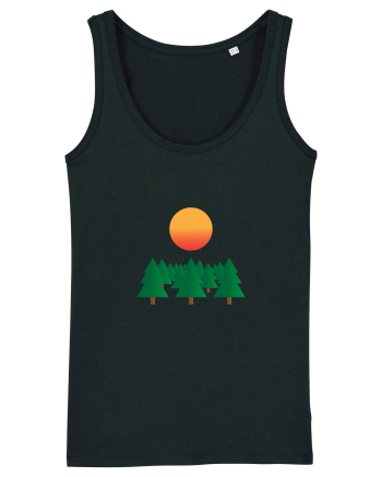 Forest Sunset Black