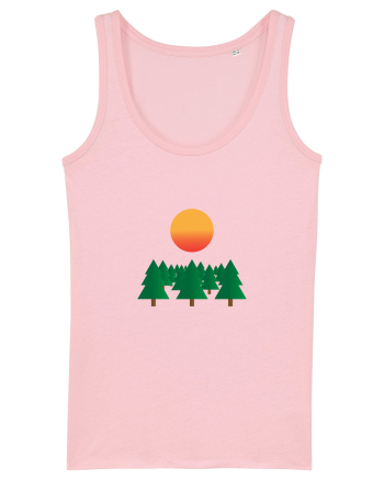 Forest Sunset Cotton Pink