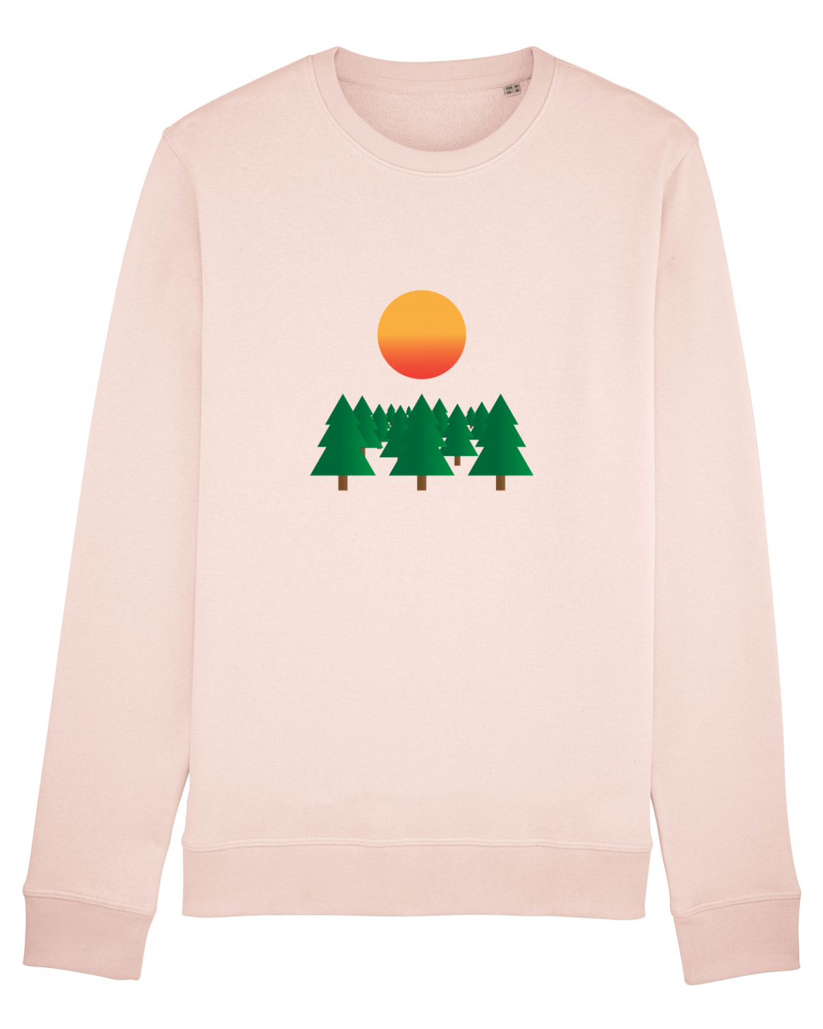 Bluză mânecă lungă Unisex Rise Candy Pink