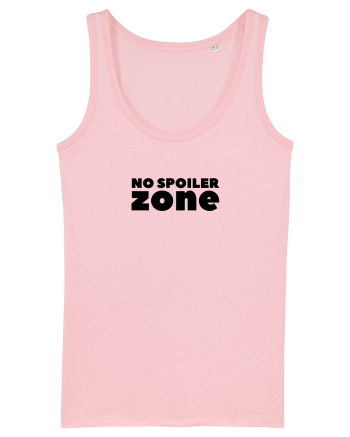 No Spoiler Zone Black Cotton Pink