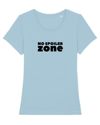 No Spoiler Zone Black Sky Blue