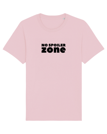 No Spoiler Zone Black Cotton Pink