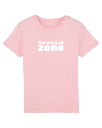 No Spoiler Zone White Cotton Pink
