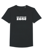 No Spoiler Zone White Tricou mânecă scurtă guler larg Bărbat Skater