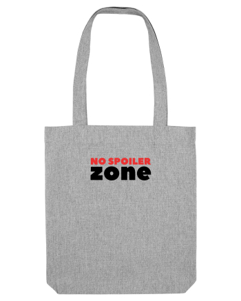 No Spoiler Zone Black Heather Grey