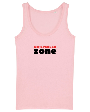 No Spoiler Zone Black Cotton Pink