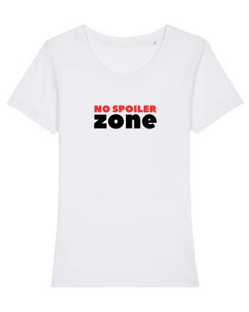 No Spoiler Zone Black White