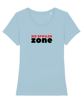 No Spoiler Zone Black Sky Blue