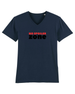 No Spoiler Zone Black Tricou mânecă scurtă guler V Bărbat Presenter