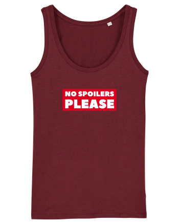 No Spoilers Please Box Burgundy