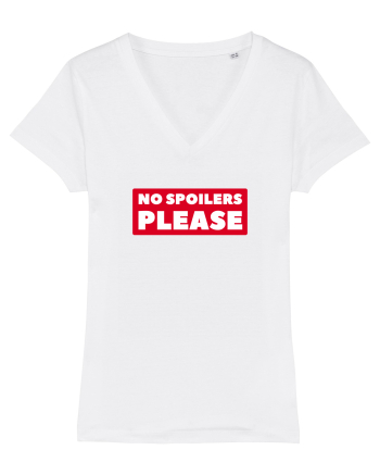 No Spoilers Please Box White