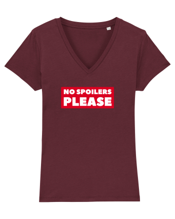 No Spoilers Please Box Burgundy