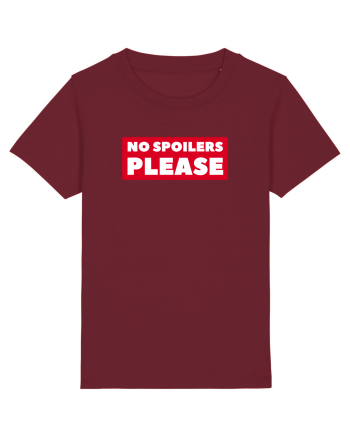 No Spoilers Please Box Burgundy