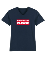 No Spoilers Please Box Tricou mânecă scurtă guler V Bărbat Presenter
