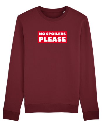 No Spoilers Please Box Burgundy