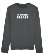 No Spoilers Please White Bluză mânecă lungă Unisex Rise