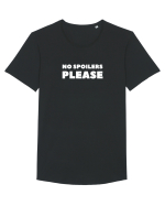 No Spoilers Please White Tricou mânecă scurtă guler larg Bărbat Skater