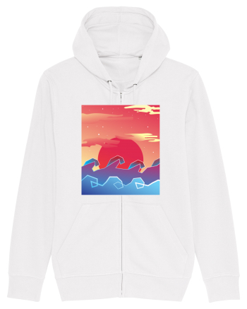Geometric Sunset White
