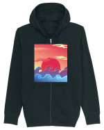 Geometric Sunset Hanorac cu fermoar Unisex Connector
