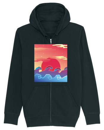 Geometric Sunset Black