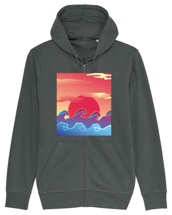 Geometric Sunset Anthracite