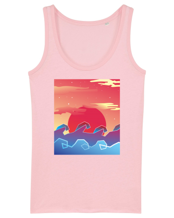 Geometric Sunset Cotton Pink