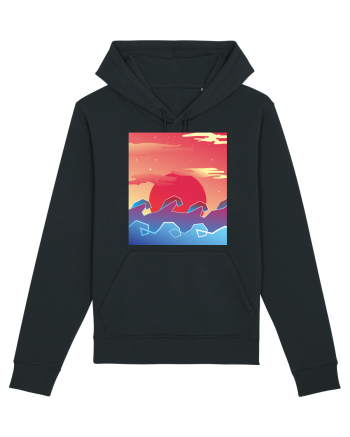 Geometric Sunset Black