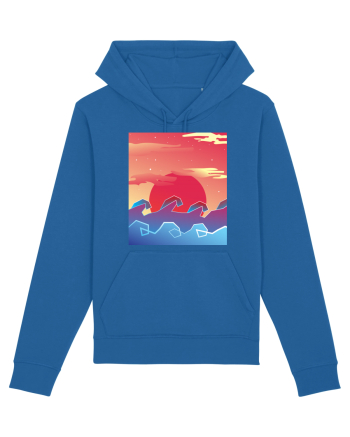 Geometric Sunset Royal Blue