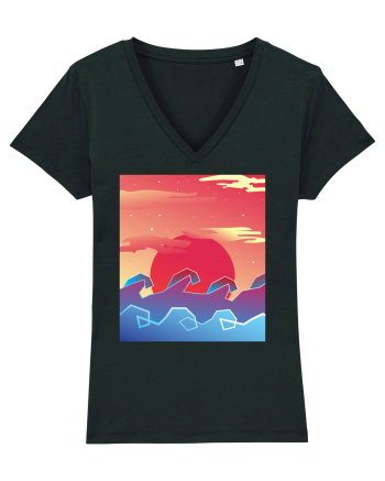 Geometric Sunset Black