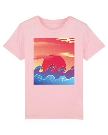 Geometric Sunset Cotton Pink