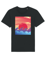 Geometric Sunset Tricou mânecă scurtă Unisex Rocker
