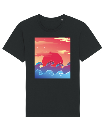 Geometric Sunset Black