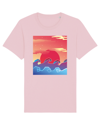 Geometric Sunset Cotton Pink