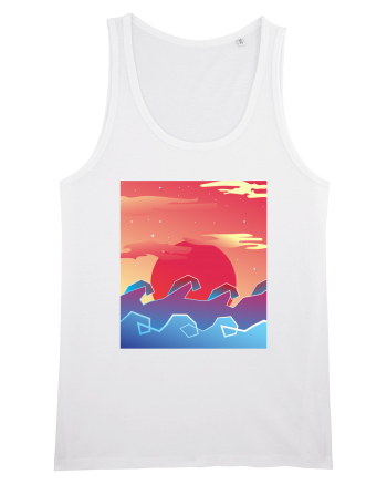 Geometric Sunset White