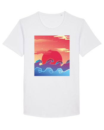 Geometric Sunset White