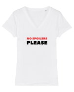 No Spoilers Please Red Tricou mânecă scurtă guler V Damă Evoker