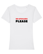 No Spoilers Please Red Tricou mânecă scurtă guler larg fitted Damă Expresser