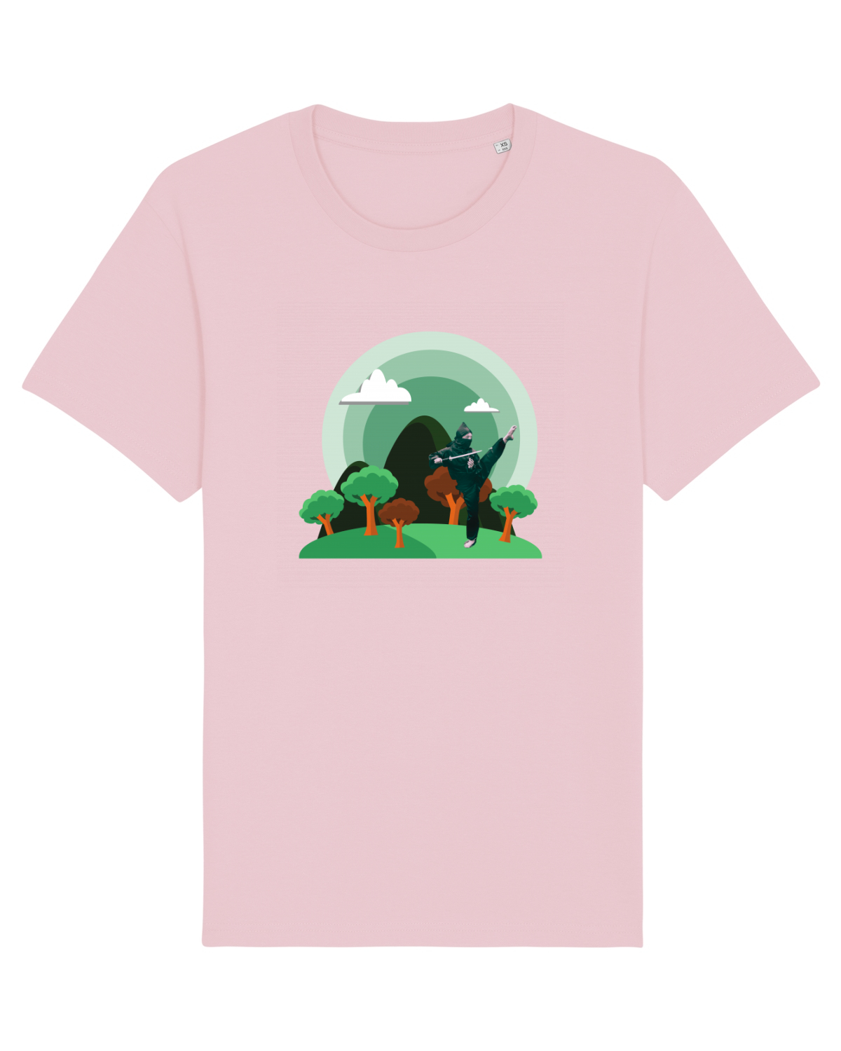 Tricou mânecă scurtă Unisex Rocker Cotton Pink