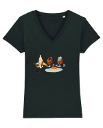 Funny Tricou mânecă scurtă guler V Damă Evoker
