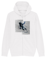 Astronaut floating between dimensions Hanorac cu fermoar Unisex Connector