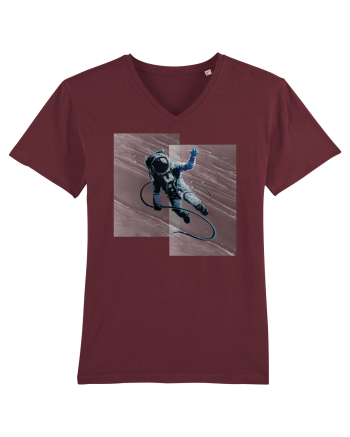 Astronaut floating between dimensions Burgundy