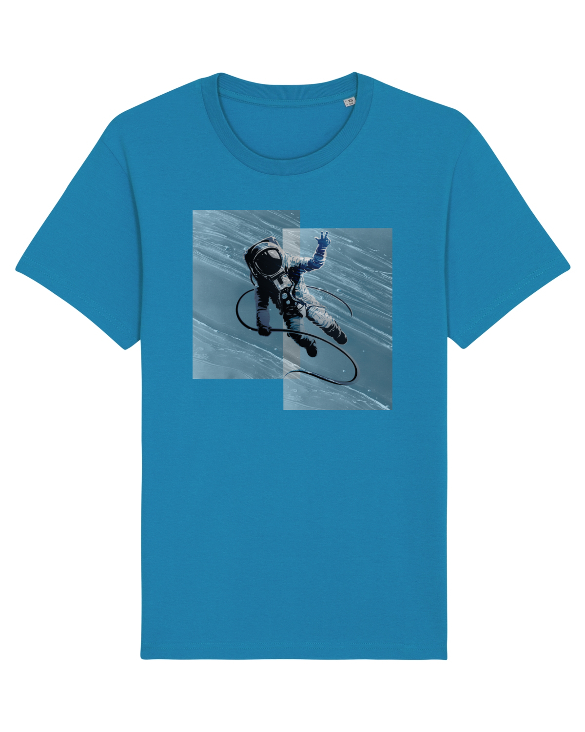 Tricou mânecă scurtă Unisex Rocker Azur