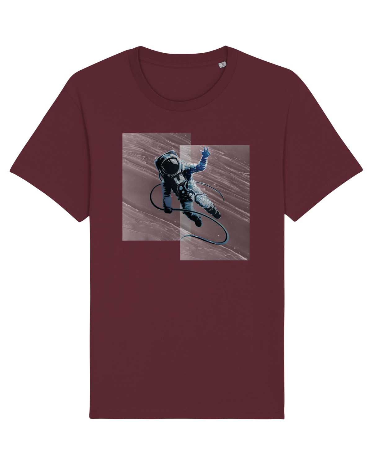 Tricou mânecă scurtă Unisex Rocker Burgundy