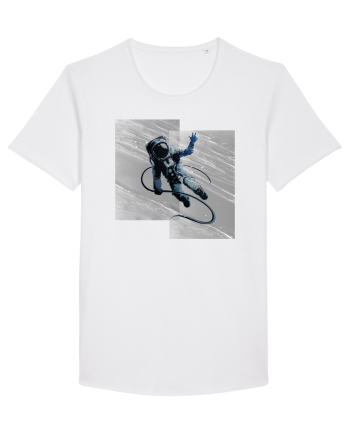 Astronaut floating between dimensions White